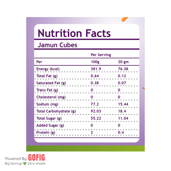 Tribalveda Jamun Cubes (50 g)