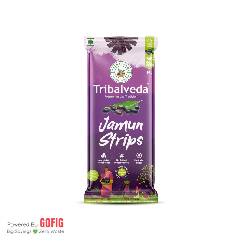 Tribalveda Jamun Strips - 10 g (Pack Of 24) (240 g)