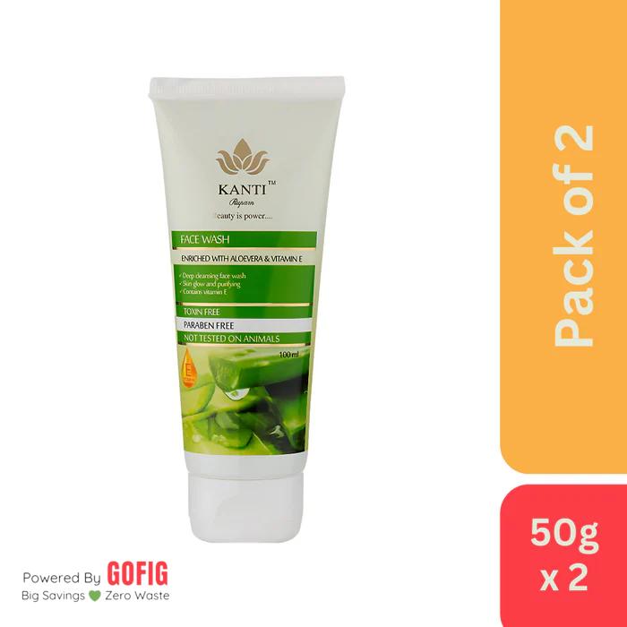 Kanti Rupam Cosmetics - Face Wash (50 g) - Pack of 2