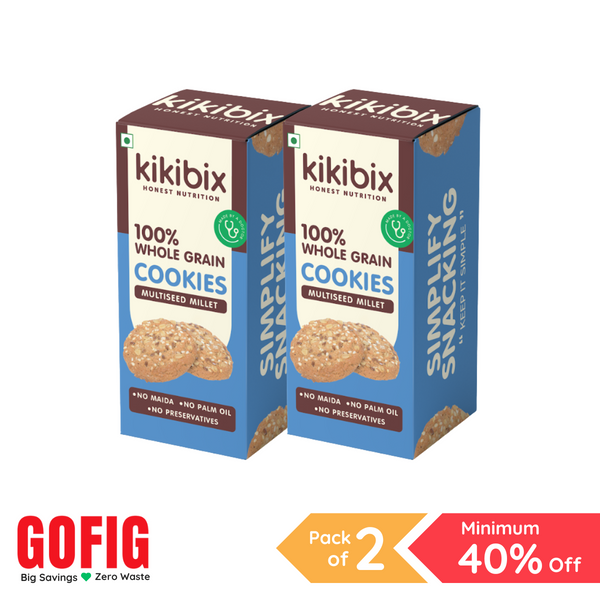 Kikibix Multiseed Cookies (110 g) - Pack of 2