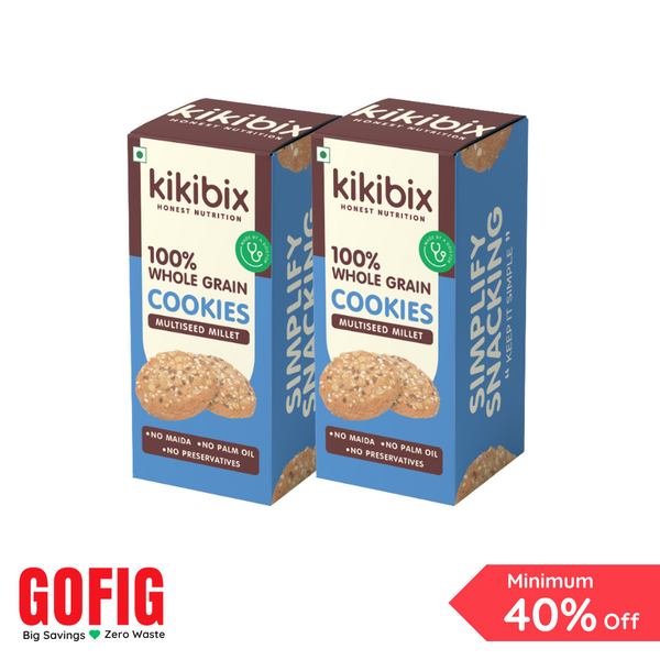 Kikibix Multiseed Cookies (110 g) - Pack of 2
