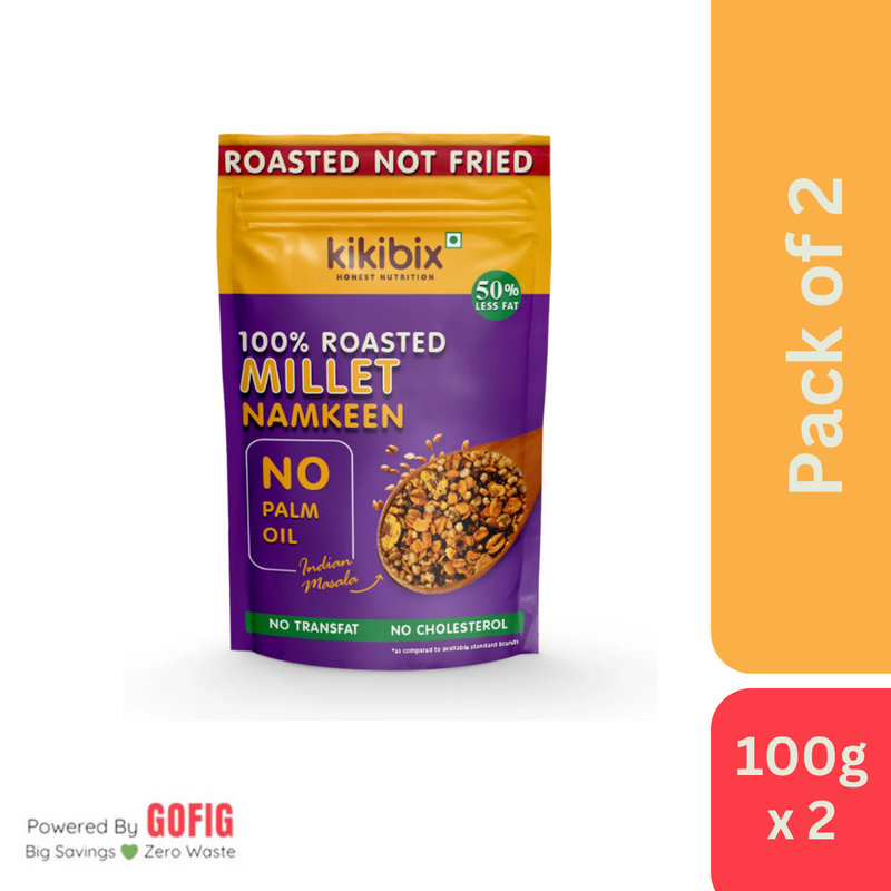 Kikibix Roasted Millet Namkeen (100g)
