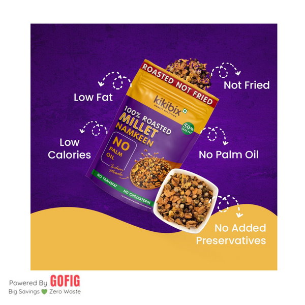 Kikibix Roasted Millet Namkeen (100 g)