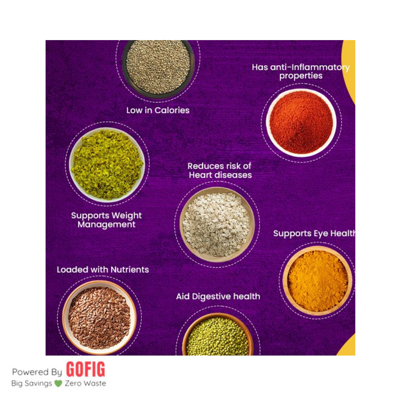 Kikibix Roasted Millet Namkeen (100 g) - Pack of 2