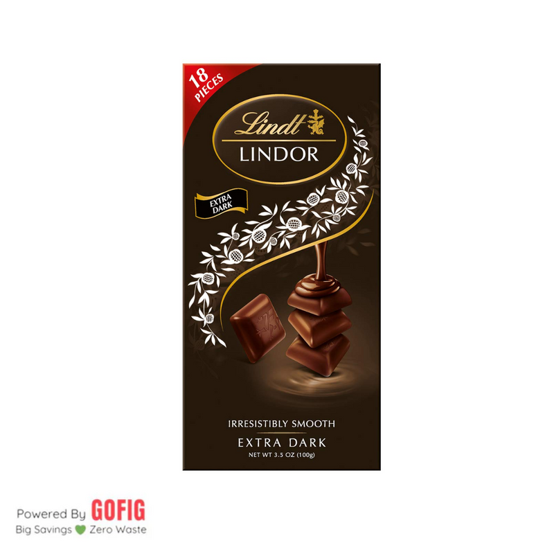 Lindt Smooth Melting Chocolate Singles - Extra Dark (100 g)