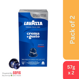 Lavazza Crema e Gusto Classico, Aluminium Nespresso Compatible Coffee Capsules (57 g)