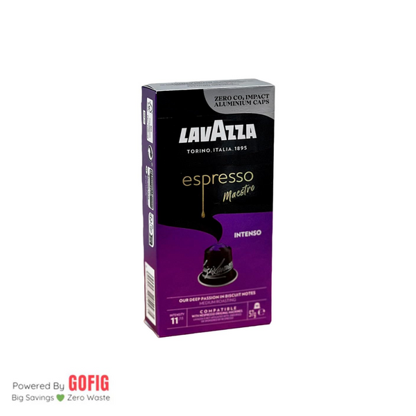 Lavazza Espresso Maestro Intenso, Aluminium Nespresso Compatible Coffee Capsules (57 g)