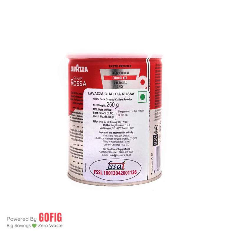 Lavazza Qualitá Rossa Roast & Ground Coffee (250 g)