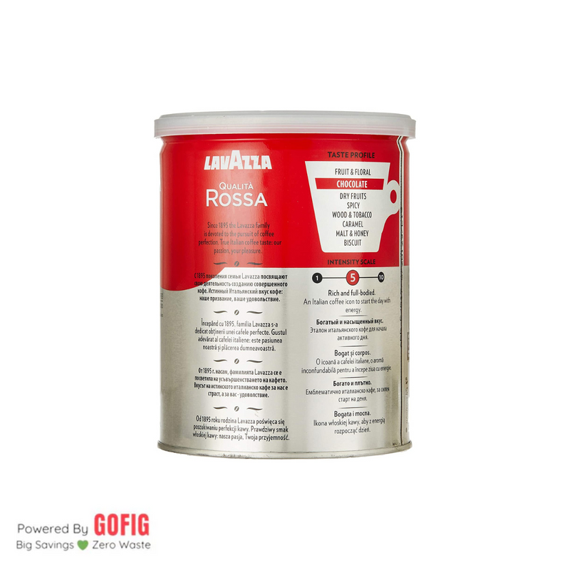 Lavazza Qualitá Rossa Roast & Ground Coffee (250 g)