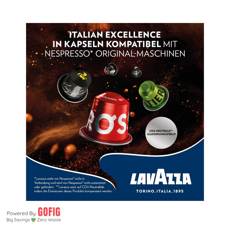 Lavazza Qualità Rossa Nespresso Compatible Aluminium Capsules (57 g)
