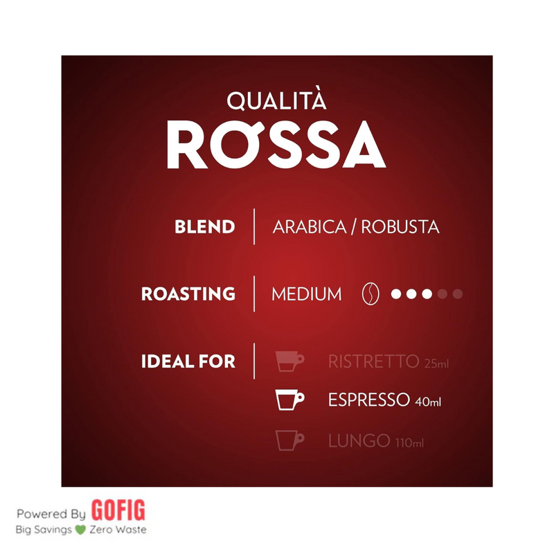 Lavazza Qualità Rossa Nespresso Compatible Aluminium Capsules (57 g)