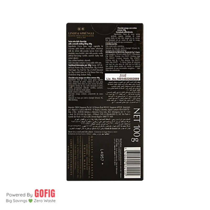 Lindt Lindor Singles 60% (100 g)