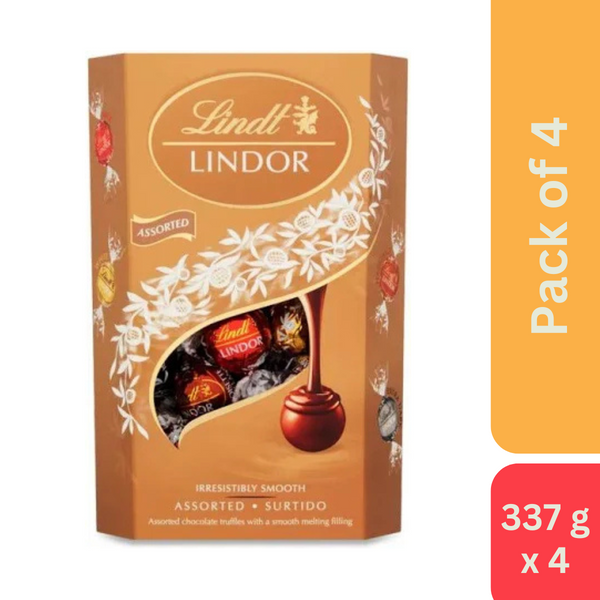 Lindt Lindor Smooth Melting Assorted Chocolate Cornet (337 g)