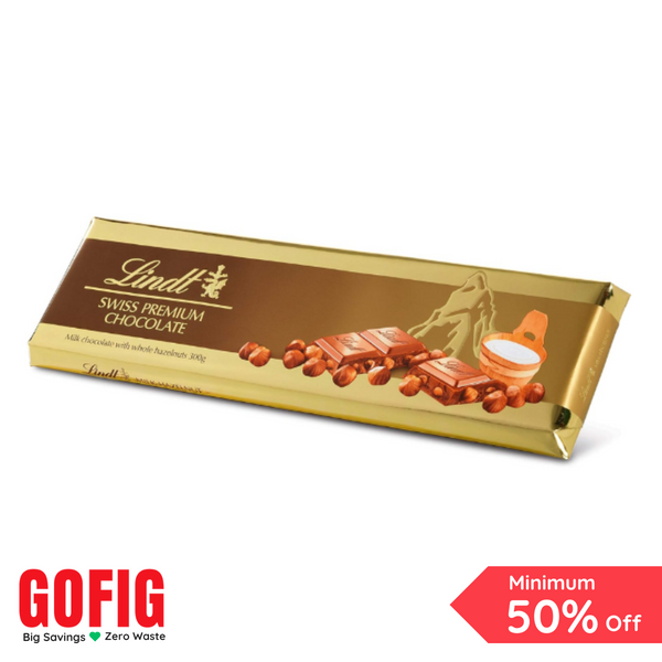Lindt Swiss Premium Chocolate Milk Chocolate Hazelnut (300 g)