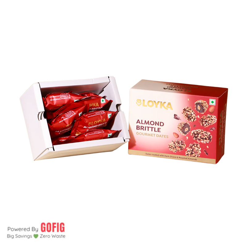 Loyka Almond Brittle Gourmet Dates Box (100 g)