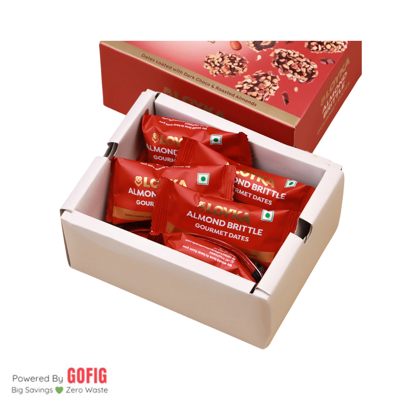 Loyka Almond Brittle Gourmet Dates Box (100 g)