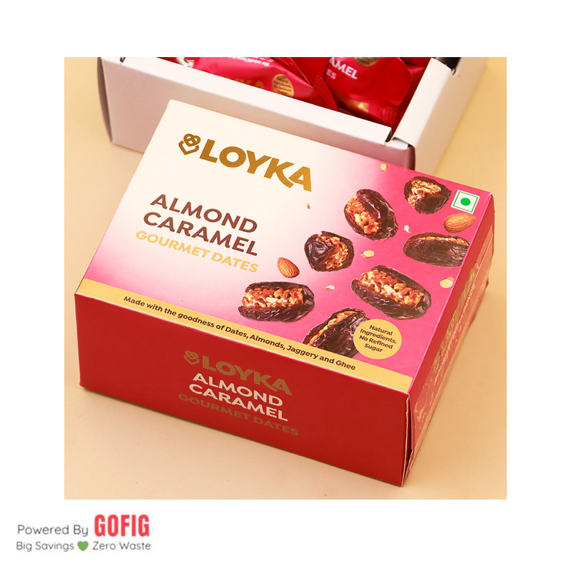 Loyka Almond Caramel Gourmet Dates Box (100 g)