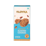 Loyka Almond No Maida Cookies - 8 pcs (96 g) - Pack of 2