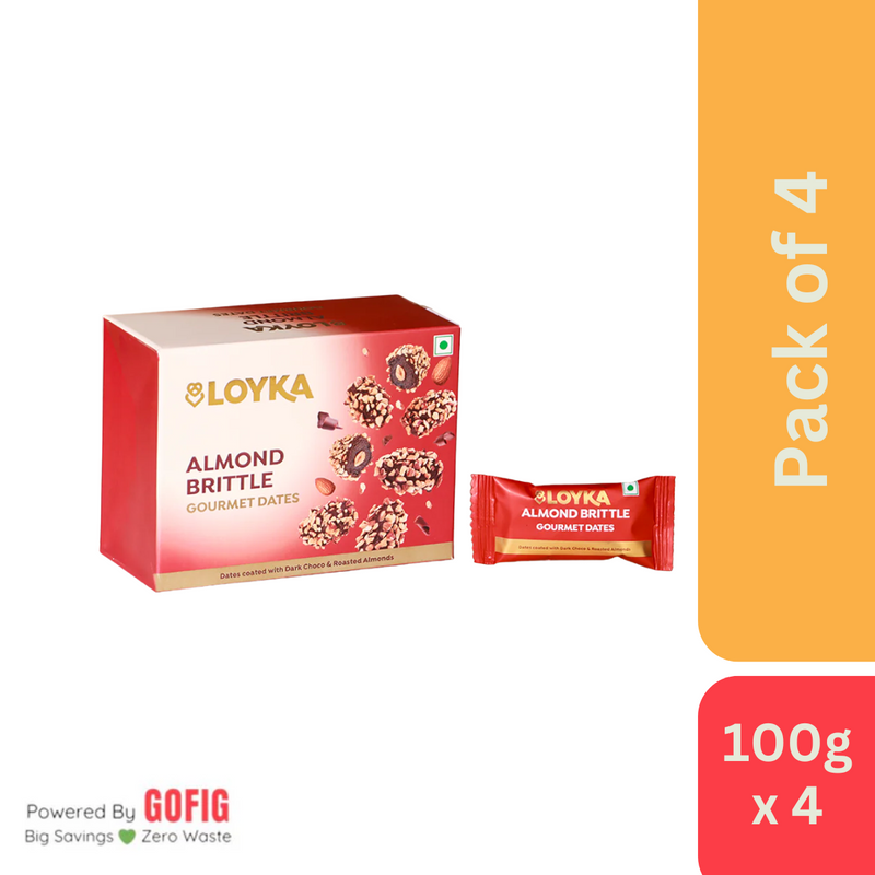 Loyka Almond Brittle Gourmet Dates Box (100 g)