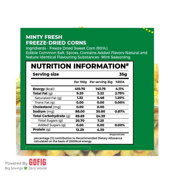 Bonvie Minty Corn Snacks (35 g) - Pack of 2