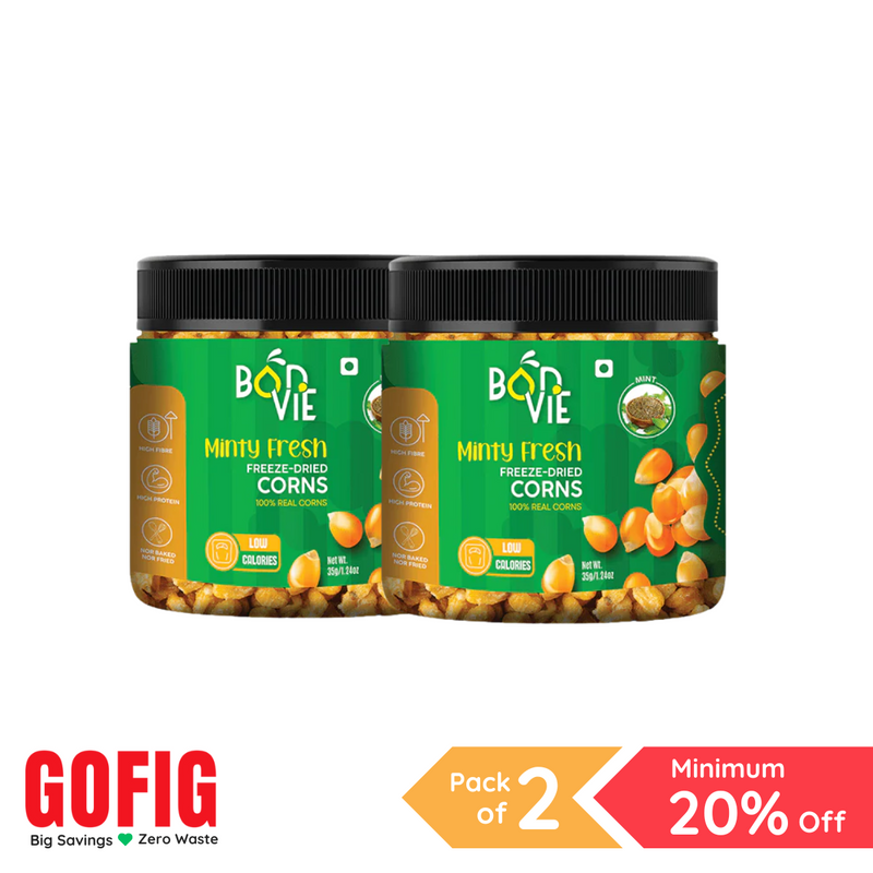 Bonvie Minty Corn Snacks (35 g) - Pack of 2