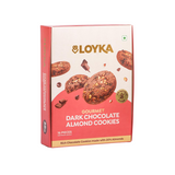 Loyka Dark Chocolate Almond No Maida Cookies 16 pcs (216 g)