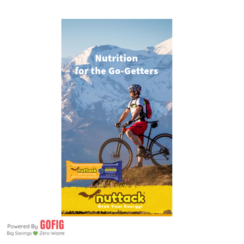 Nuttack Blueberry Trailmix Energy Bars (6 bars)