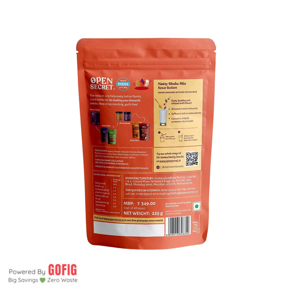Open Secret Kesar Badam Nutrition Drink Powder (225 g)