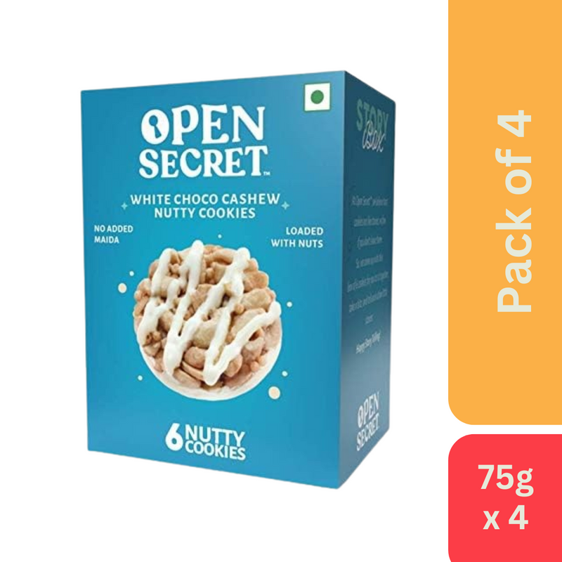 Open Secret White Choco Cashew Story Box (75g) - Pack of 4