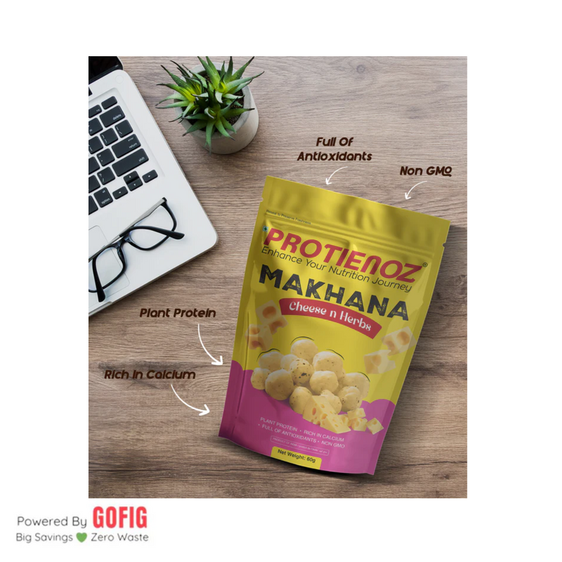 Protienoz Cheese n Herbs Makhana (60 g) - Pack of 3