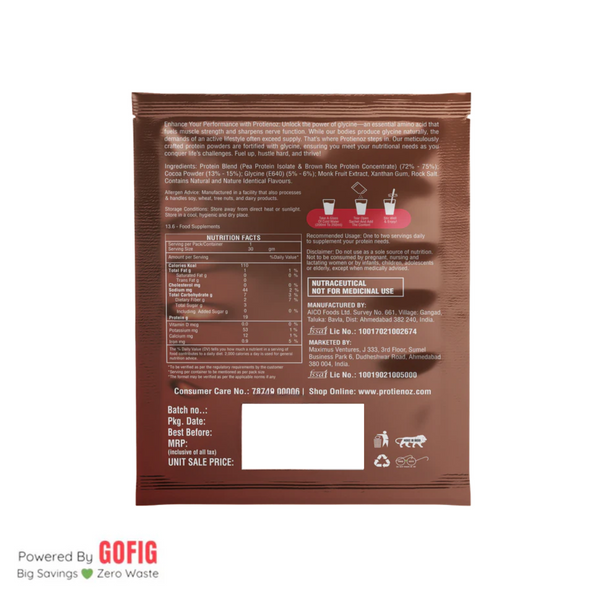 Protienoz Chocolate Protein Powder sachet (30 g) - Pack of 5