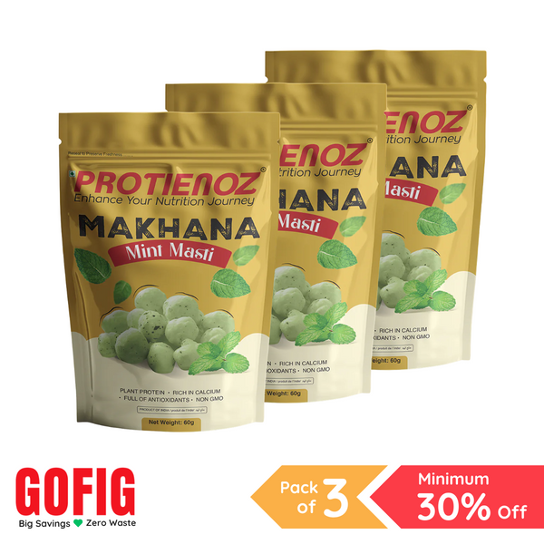 Protienoz Mint Masti Makhana (60 g) - Pack of 3