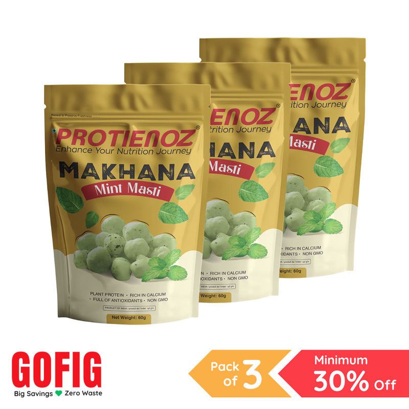 Protienoz Mint Masti Makhana (60 g) - Pack of 3