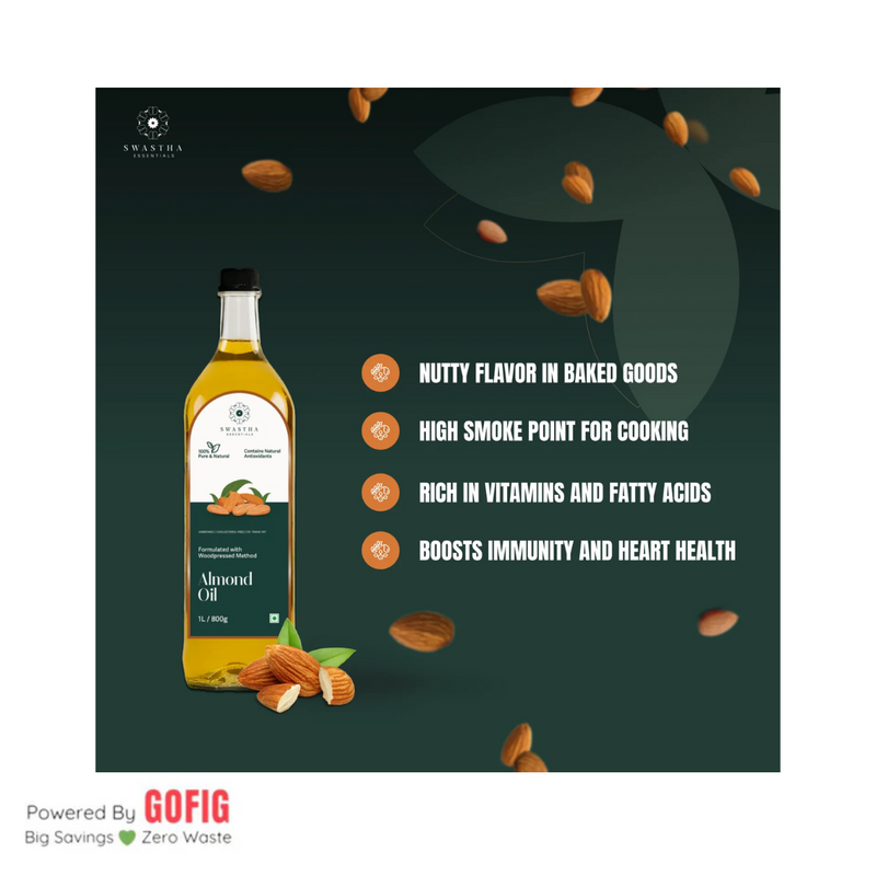 Swastha Essentials Woodpressed Almond Oil