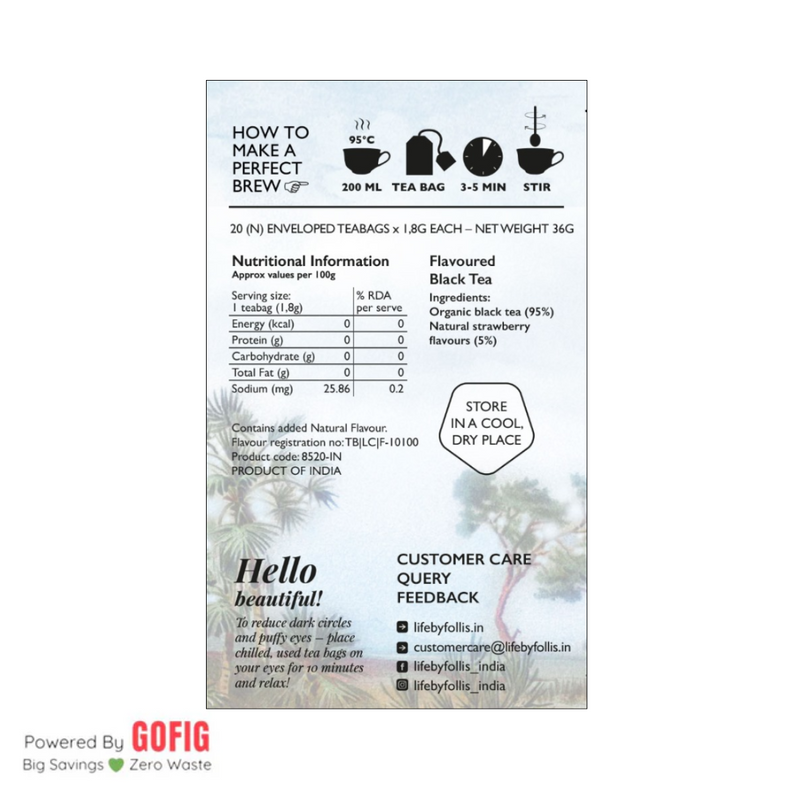 Life by Follis Sparkling Strawberry Black Tea (36 g)