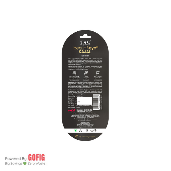 The Ayurveda Co. Kajal Black - Pack of 2