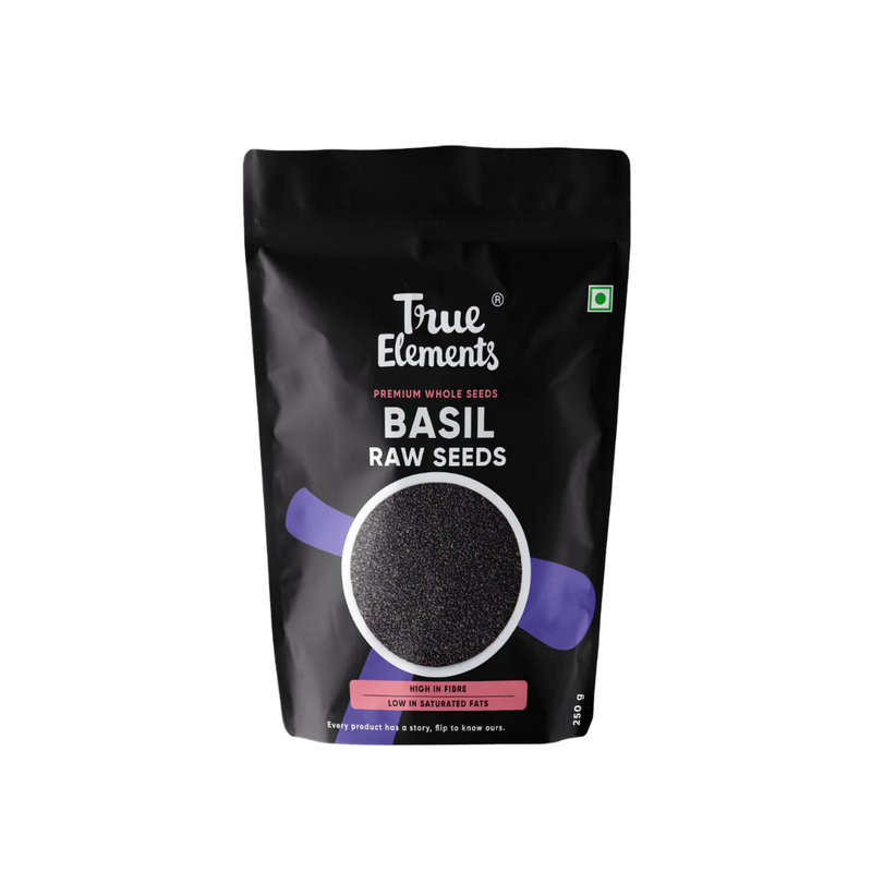 True Elements Basil Seeds Raw (250 g)