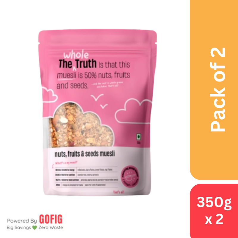TWT Nuts, Fruit & Seeds Muesli (350 g)