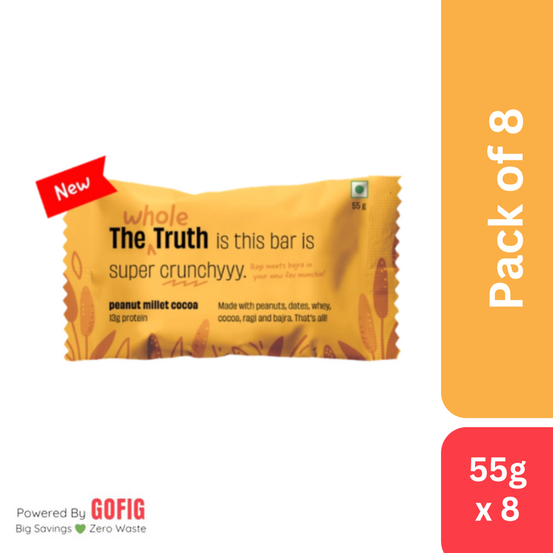 TWT Peanut Millet Cocoa Protein Bar (55 g)