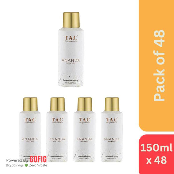 The Ayurveda Co. Ananda Fruit & Spice Deodorant (150 ml) - Pack of 48