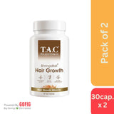 The Ayurveda Co. Bhringabali Hair Growth -30Veg Capsule - Pack of 2