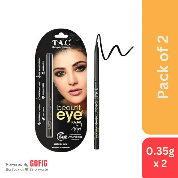 The Ayurveda Co. Kajal Black - Pack of 2