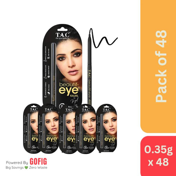 The Ayurveda Co. Kajal Black - Pack of 48