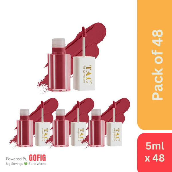 The Ayurveda Co. Liquid Lipstick Creamy Matte Spf 15 Rust Desire - (5 ml) - Pack of 48