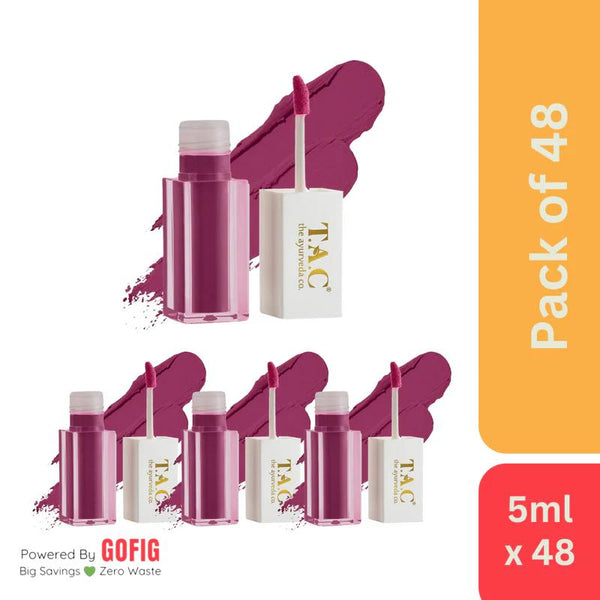 The Ayurveda Co. Liquid Lipstick Velvet Mauve (5 ml) - Pack of 48