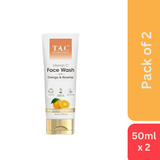 The Ayurveda Co. Vitamin C Face Wash With Orange & Rosehip (50 ml) - Pack of 2