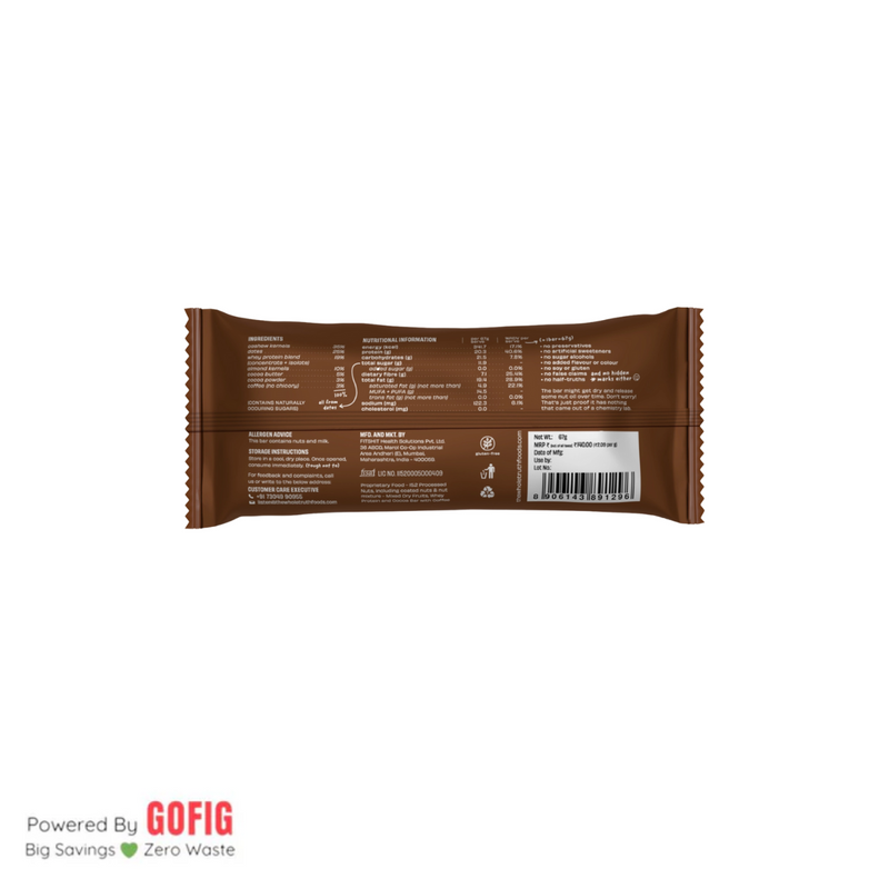 TWT Coffee Cocoa Pro Protein Bar (67 g)