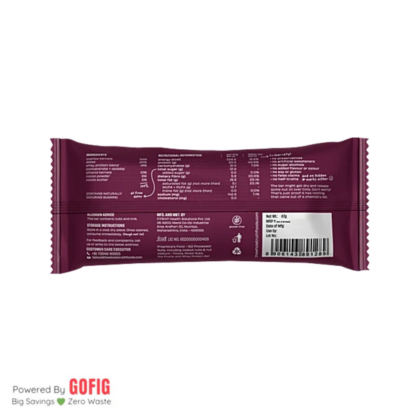 TWT Double Cocoa Pro Protein Bar (67 g) - Pack of 4