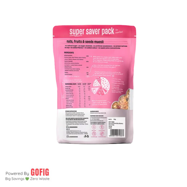 TWT Nuts, Fruit & Seeds Muesli (350 g)