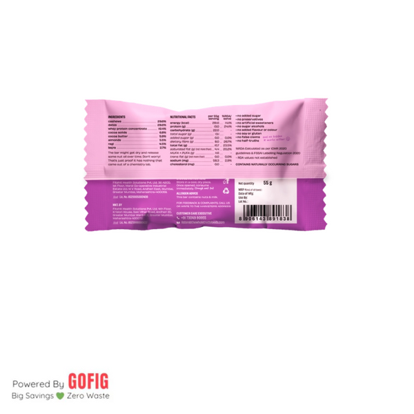 TWT Almond Millet Cocoa Protein Bar (55 g) - Pack of 4